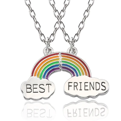 Afbeelding van Kasey Vriendschapsketting bff ketting voor 2 stuks Regenboog