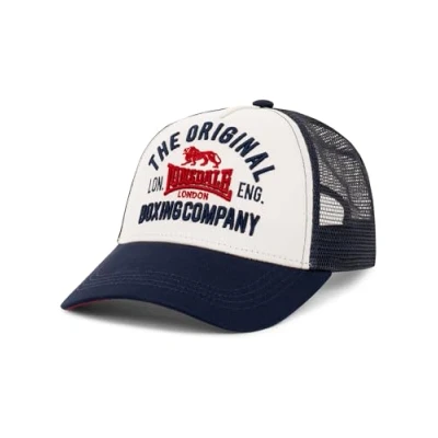 Afbeelding van Lonsdale Larne Pet, Heren, Maat: One Size, Ecru dark red navy