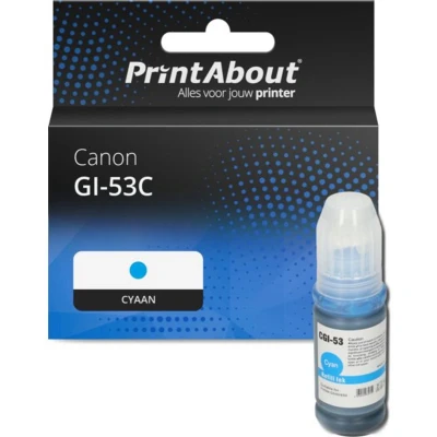 Afbeelding van Huismerk Canon GI 53C Inktcartridge Cyaan