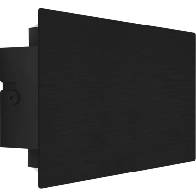 Afbeelding van EGLO LED wandlamp binnen Talamello, rechthoekige muurlamp met indirecte verlichting, lamp wand voor hal en woonkamer, metaal in zwart, warm wit, 4 x 20 cm