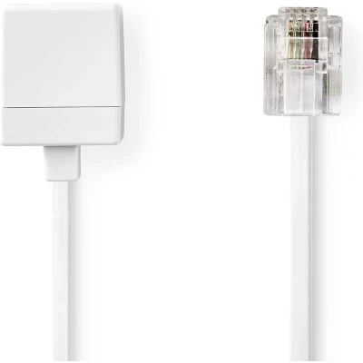 Afbeelding van Telefoon verlengkabel RJ11 5 meter (Wit)