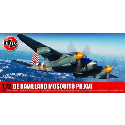 Afbeelding van Airfix Modelset A04065 de Havilland Mosquito PR.XVI Modelbouwset Plastic modelvliegtuigsets voor volwassenen en kinderen vanaf 8 jaar, set inclusief sprues stickers Schaalmodel 1:72