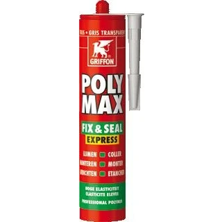 Afbeelding van Griffon Poly Max Express Fix&amp;Seal lijmkit koker 425 gram trijs
