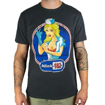 Afbeelding van Amplified Blink 182 Enema of The State T shirt voor heren, antraciet, XL