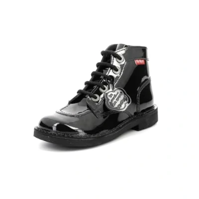 Afbeelding van Kickers Unisex KICK COL 209035 30 83 Laarzen, zwart (Black Perm vernis), 8 UK (42 EU), Zwarte Vernis, 42 EU