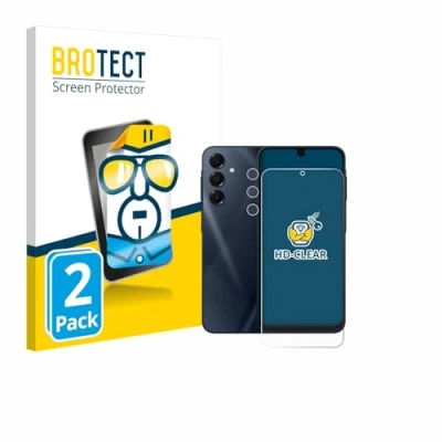 Afbeelding van BROTECT Screenprotector voor Samsung Galaxy A16 5G (Voor+Camera) Folie Beschermfolie transparant (2 Stuks)