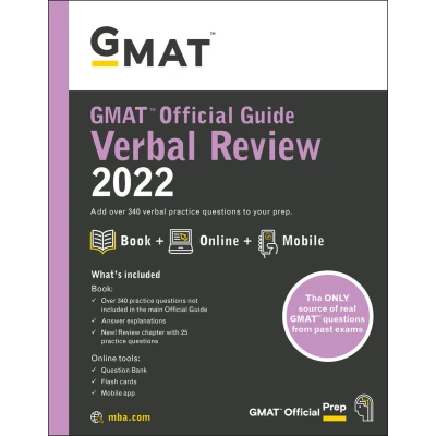 Afbeelding van GMAT Official Guide Verbal Review 2022: Book + Online Question Bank