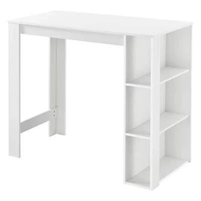 Afbeelding van Bartafel Danderyd met 3 planken 120x60x105,5 cm wit