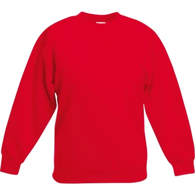Afbeelding van Fruit Of The Loom Kids Unisex klassieke 80/20 set in sweater (Rood)