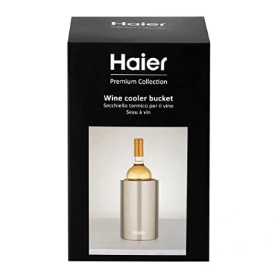 Afbeelding van Haier HAWTB01 Thermische Tafelwijnkoeler, Dubbelwandig Ontwerp, Origineel Accessoire, Premium Kwaliteit, Roestvrij Staal