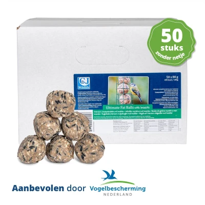 Afbeelding van Ultimate vetbollen met insecten zonder netjes (per stuk)