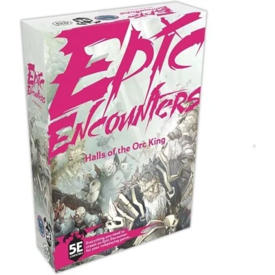 Afbeelding van Epic Encounters Halls of the Orc King Dungeons and Dragons 5e Adventure set, miniatures, DM Guide, Tokens, Dubbelzijdige Playmat