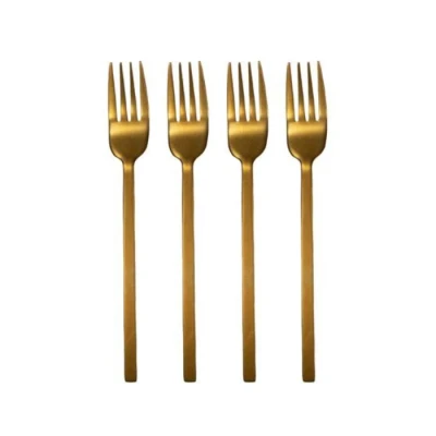 Afbeelding van Leeff Vorkjes &#039;Charlot&#039; (Set van 4, Roze Goud)