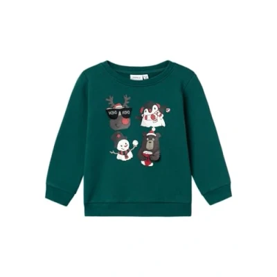 Afbeelding van NAME IT NMMRSANTA NREG SWEAT BRU BOX Jongens Trui Maat 98