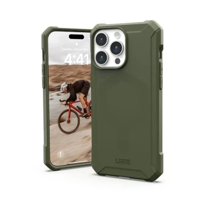 Afbeelding van Apple iPhone 15 Pro Max MagSafe Hoesje Siliconen en TPU (zacht) UAG Softcase/Backcover Groen Telefoonhoesje Shockproof/Valbescherming