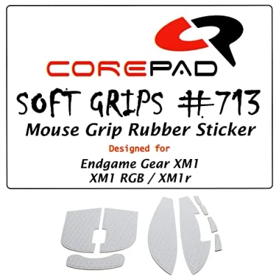 Afbeelding van Corepad Soft Grips Zelfklevende voorgesneden anti slip stickers voor PC Gaming muizen (White, Endgame Gear XM1 / RGB XM1r)