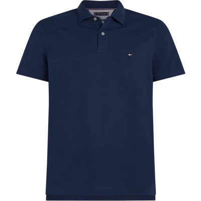 Afbeelding van Tommy Hilfiger Heren CORE 1985 REGULAR POLO MW0MW17770 S/S Polo, Blauw, 3XL, Blauw (avondlucht), 3XL grote maten