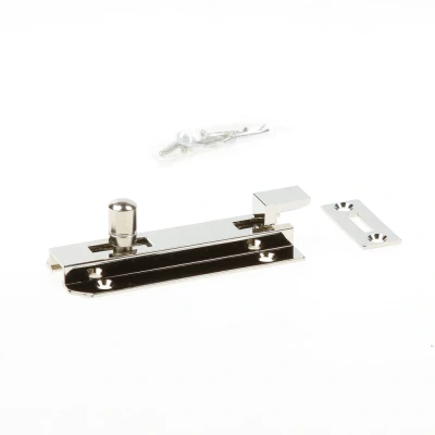 Afbeelding van Dulimex schuif nikkel met bocht 35x80mm