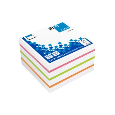 Afbeelding van Info Notes In 5654 68 75X75Mm Mix Blok A 450 Vel