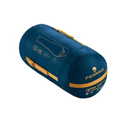 Afbeelding van Ferrino Unisex volwassenen Lightec Shingle slaapzak, blauw, 215 x 80