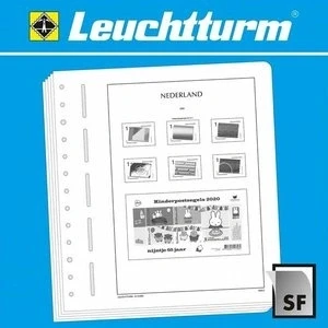 Afbeelding van Supplement jaar: 2022 Nederland bladen voor Basisalbum, nr&#039;s: 2022.1 2022.10 (10 st.) Leuchtturm, voordrukbladen (champagnekleurig)