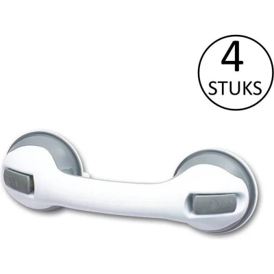 Afbeelding van Benson Zuignap met Grip Handgreep Badkamer Multifunctioneel 4 stuks