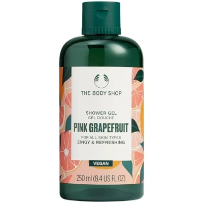 Afbeelding van The Body Shop Pink Grapefruit Douchegel, 250 ml, levendig en verfrissend, veganistisch