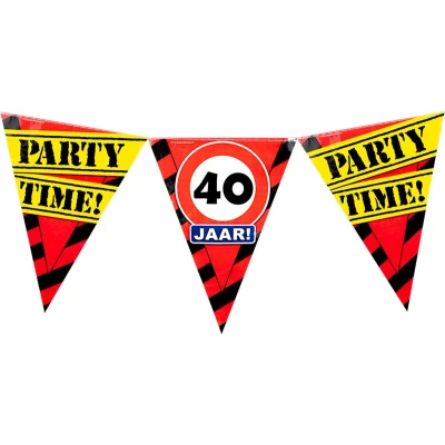 Afbeelding van Slinger 40 jaar Verkeersbord 10mtr