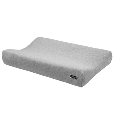 Afbeelding van Meyco Knit Basic aankleedkussenhoes 70x45 cm grijs melange