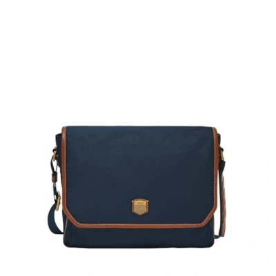 Afbeelding van Fossil Heren Hayes Schoudertassen, Blauw, blauw