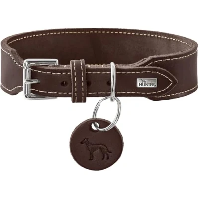Afbeelding van Hunter Hondenhalsband Aalborg Extra Breed Bruin