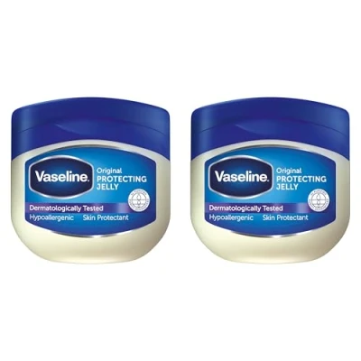 Afbeelding van Vaseline Original Protecting Jelly, verzorgt de droge, ruwe huid en biedt verlichting bij eczeem 2 x 250 ml