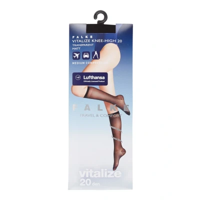 Afbeelding van Falke dames Vitalize pantysokken in 20 denier de kleur Zwart, maat: 39 42