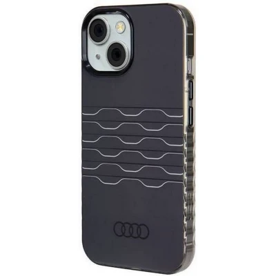 Afbeelding van Audi IML Grille Pattern Back Case (MagSafe Compatible Geschikt voor Apple iPhone 15 (6.1&quot;) Zwart