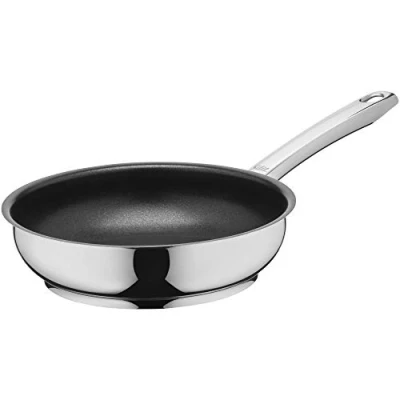 Afbeelding van Silit Calabria Braadpan, 20 cm, roestvrij stalen coating, roestvrijstalen handgreep, ovenbestendig, voor zacht braden