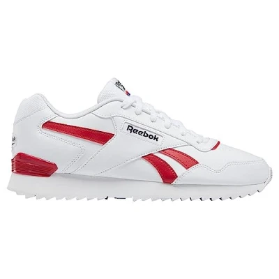 Afbeelding van Reebok Unisex Glide Ripple Clip Sneaker, Schoeisel Wit Flash Rood Core Zwart, 45 EU