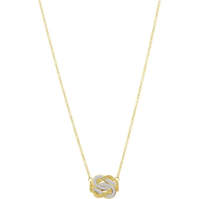 Afbeelding van Lucardi Dames Gerecycled stalen goldplated collier mattenklopper kristal Ketting Staal Goudkleurig 45 cm