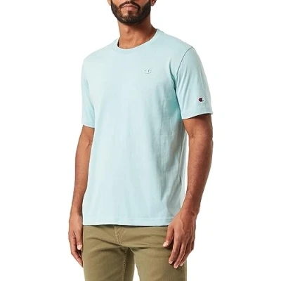 Afbeelding van Champion heren T Shirt Rochester 1919 Logo C Crewneck S s, Verdeacqua,