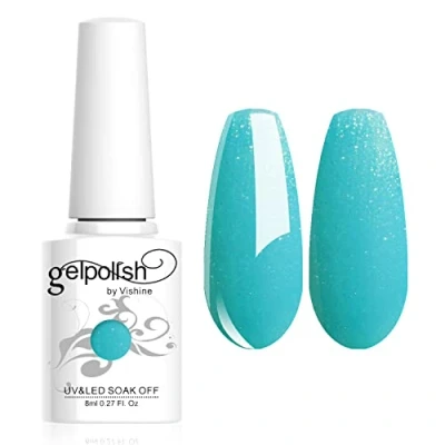 Afbeelding van Vishine Nagellak, 8 ml, semi permanent, gel, UV, LED, Soak Off manicure #1055