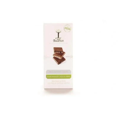 Afbeelding van Balance Chocolade Tablet Stevia Kokos Crisps 85GR