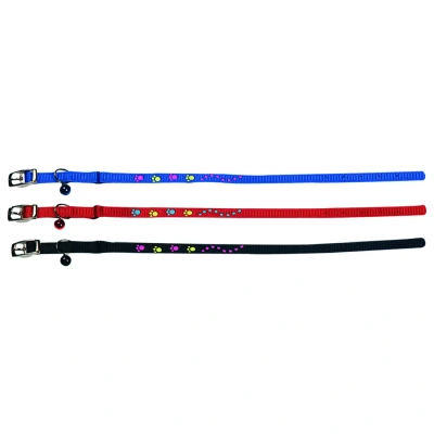 Afbeelding van Kattenhalsband met Pootmotief Elastisch 30 cm x 10 mm