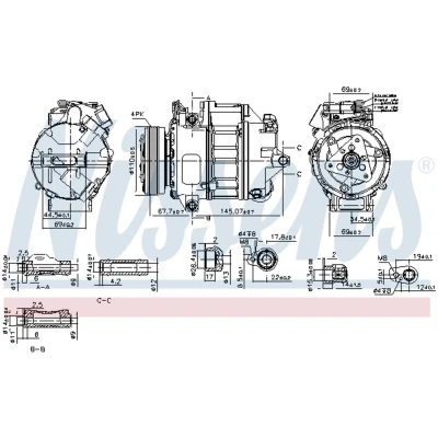Afbeelding van Nissens Airco compressor 890759