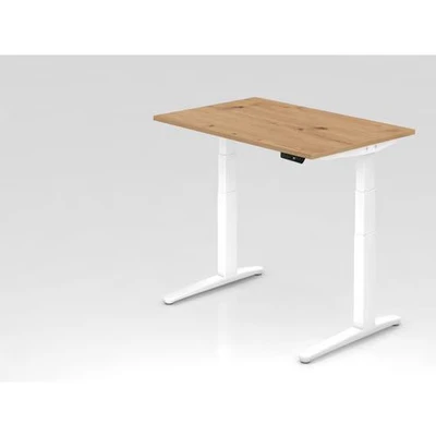 Afbeelding van XBHM 12 WW 120x80 Bureau Elektrisch in hoogte verstelbaar Knoestige Eiken Tafelhoogte I
