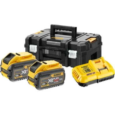 Afbeelding van DeWALT DCB118Y2T Starterset (2x 12Ah Accu) In TSTAK