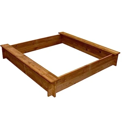Afbeelding van Zandbak vierkant hout