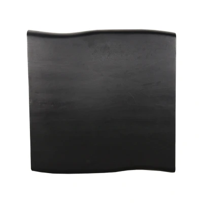 Afbeelding van LABEL51 Restaurant/Bartafel Blad Vierkant Tree Edge 70x70 cm zwart Hout