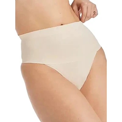 Afbeelding van Maidenform Cover Your Bases naadloze corrigerende string (set van 2) lichtbeige