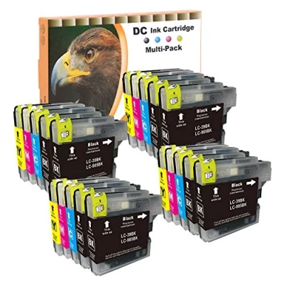 Afbeelding van D&amp;C LC985 compatibele inktpatronen voor Brother LC 985 DCP J125 J140W J315W J515W MFC J220 J265W J410 J415W (8 zwart, 4cyaan, 4magenta, 4geel, 20 stuks)