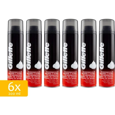 Afbeelding van 6x Gillette Regular Scheerschuim 200ml