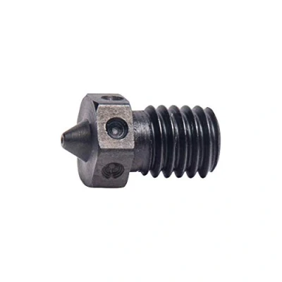 Afbeelding van 1 stuk Gehard Staal Nozzle M6 0.4mm Voor 1.75mm V6 Hotend Prusa Printing PEI PEEK of Carbon Fiber Filament gebruik (1x
